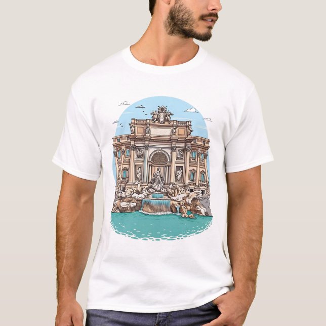 Camiseta Fuente de Trevi (Anverso)