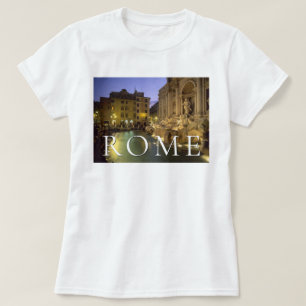 Camiseta Fuente de Trevi de Noche   Roma, Lacio, Italia