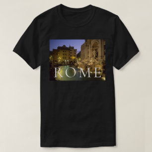 Camiseta Fuente de Trevi de Noche   Roma, Lacio, Italia