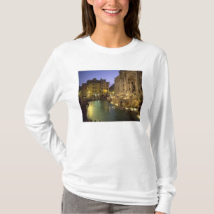 Camiseta Fuente de Trevi de noche, Roma, Lacio, Italia