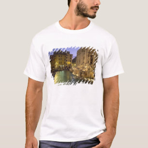 Camiseta Fuente de Trevi de noche, Roma, Lazio, Italia