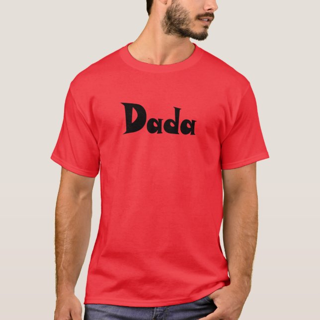 Camiseta Fuente divertida Dada Design (Anverso)