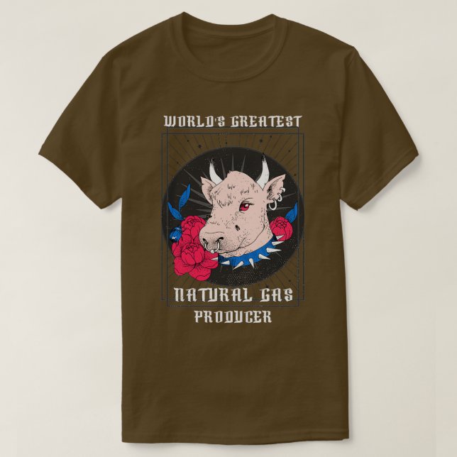Camiseta FUENTE MÁS GRANDE DE GAS NATURAL DEL MUNDO x27 16 (Diseño del anverso)