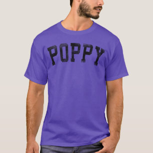 Camiseta Fuente Negrita Clásica Amapola Cumpleaños Regalo A