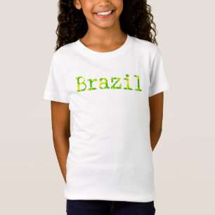 Camiseta Fuente verde y amarilla de Brasil