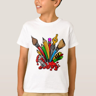 Camiseta Fuentes coloridas del arte
