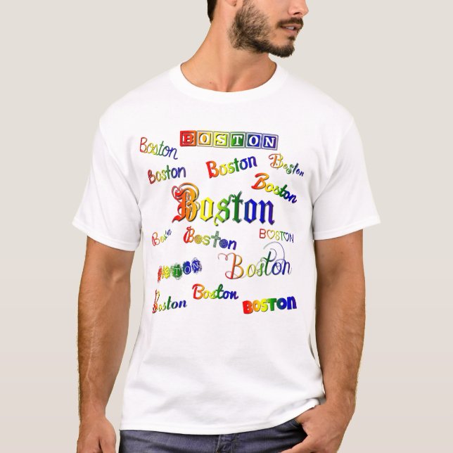 Camiseta Fuentes de arcoiris de Boston (Anverso)