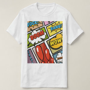 Camiseta ¡Fuentes de dibujos animados de cómics!