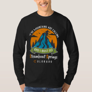 Camiseta Fuentes de vapor Colorado Gráfico Antiguo Para Esq