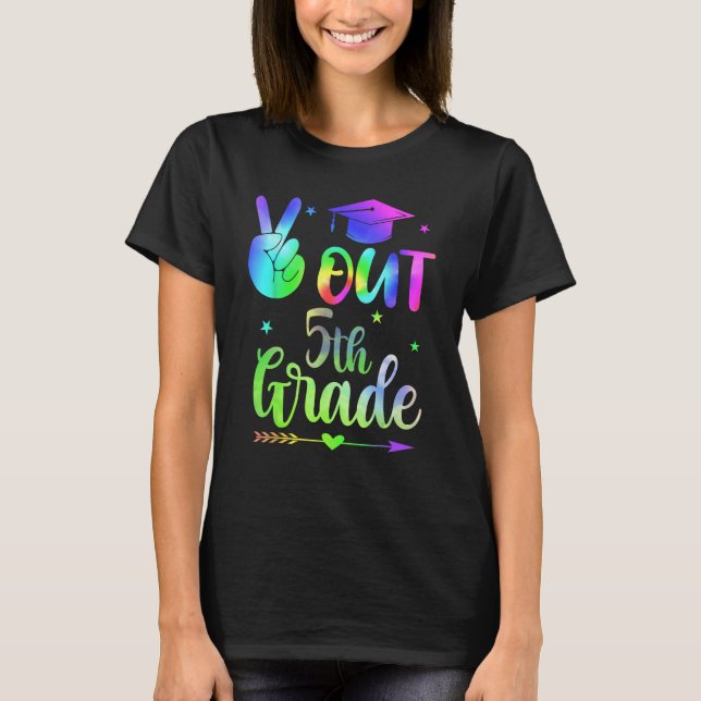 Camiseta fuera 5º grado de graduación de primaria de 2024 (Anverso)
