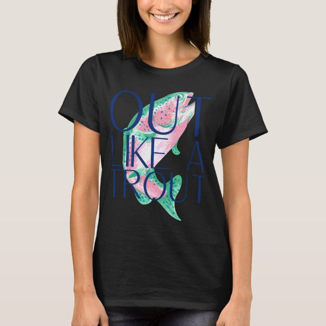 Camiseta Fuera Como Una Trucha (Anverso)