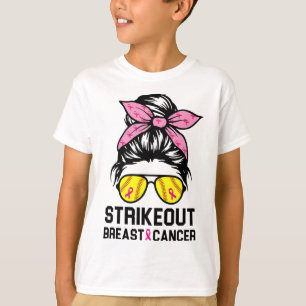Camiseta Fuera Conciencia del Cáncer de Seno Mamá Softbolis