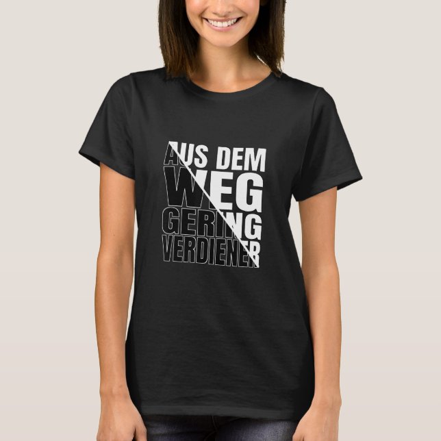 Camiseta Fuera de camino Meme de la billetera del capitalis (Anverso)
