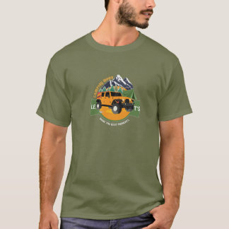 camiseta fuera de carretera y camping