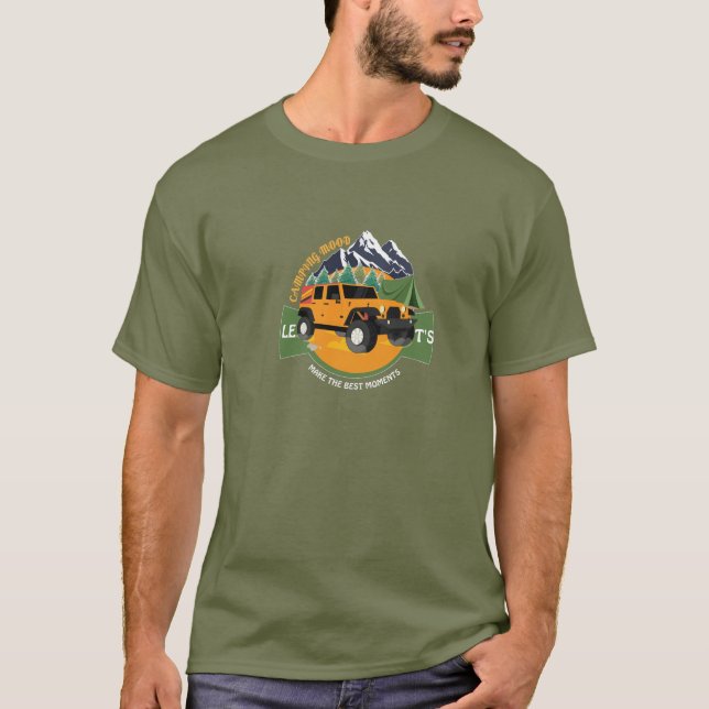 camiseta fuera de carretera y camping (Anverso)