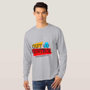 Camiseta Fuera de Control – Declaración de tipografía en ne