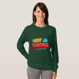 Camiseta Fuera de Control – Declaración de tipografía en ne