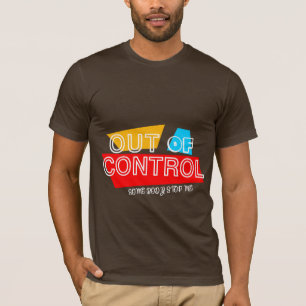 Camiseta Fuera de Control – Declaración de Tipografía Negri