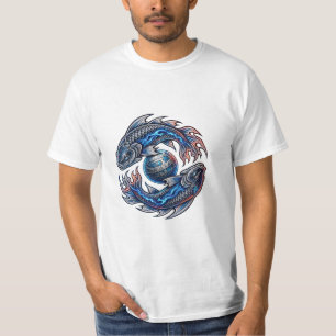 Camiseta FUERA DE ESPACIO Tao Fish – Energía Cósmica Azul