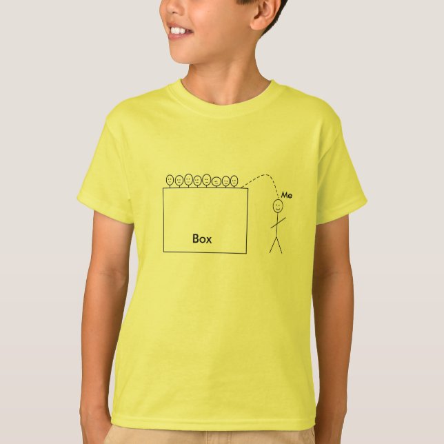 Camiseta Fuera de la caja (niños) (Anverso)