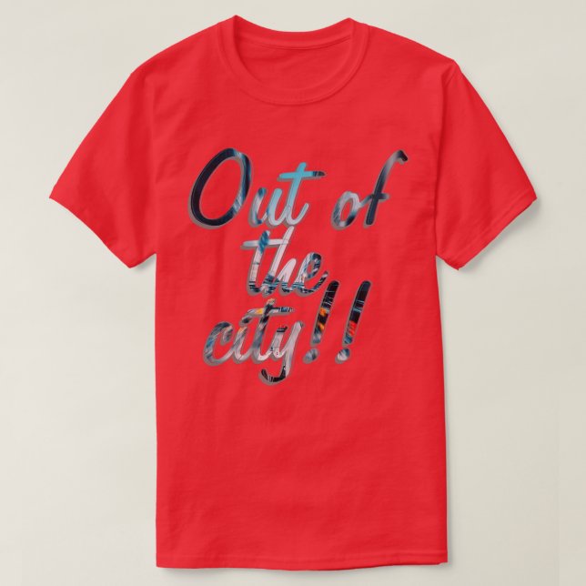 Camiseta Fuera de la ciudad (Diseño del anverso)