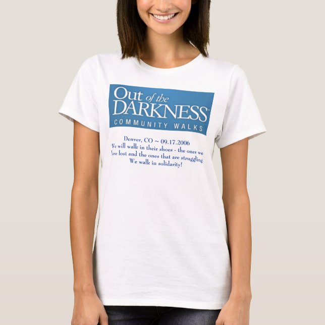Camiseta Fuera de la prevención del suicidio del ~ del (Anverso)