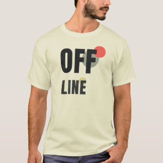 Camiseta FUERA DE LÍNEA | Diseño Gráfico Minimalista Modern