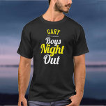 Camiseta fuera de noche para niños<br><div class="desc">Camiseta Fiesta Night Out para niños. ¡Diseñado para alguien que está teniendo una "Noche de los Niños"! Camiseta de celebración de la Noche de los Niños. Los chicos se van de noche. Añada el nombre de la persona cuya camiseta "Noche de los Niños" es. Camiseta Noche de los chicos.</div>