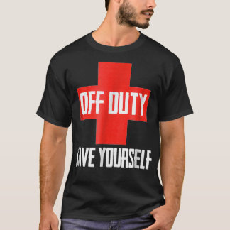 Camiseta Fuera de servicio Ahorre a su divertida trabajador