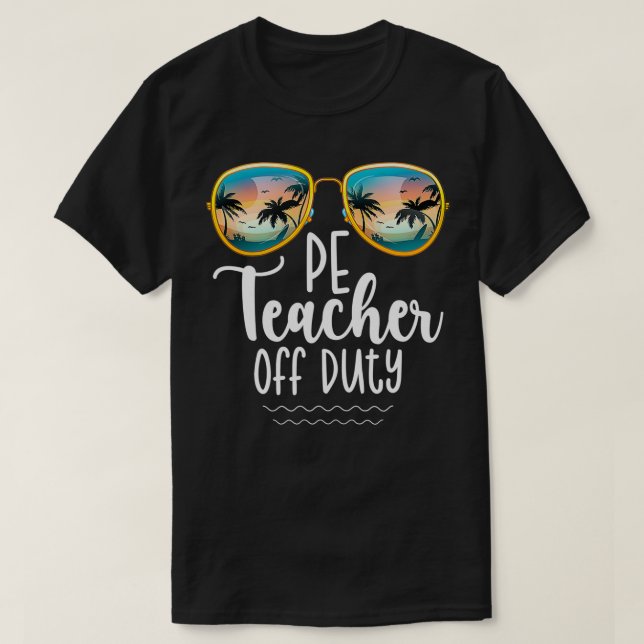 Camiseta Fuera de servicio Gimnasio PE Teacher Beach Viaje  (Diseño del anverso)