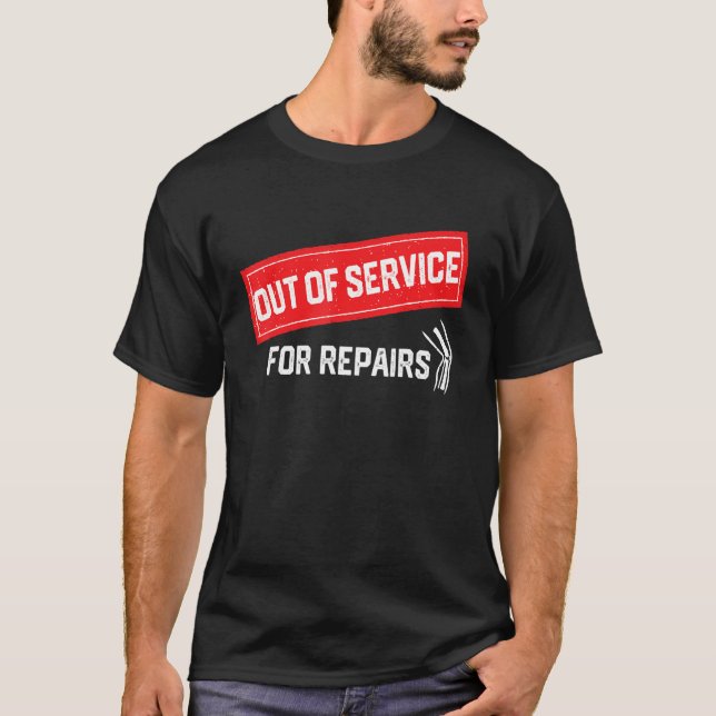 Camiseta Fuera de servicio para el reemplazo de rodilla de  (Anverso)