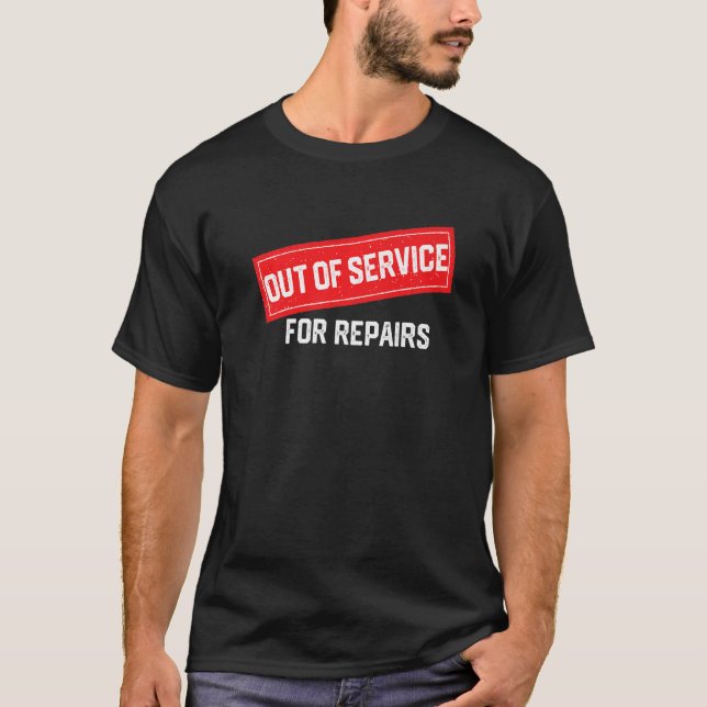 Camiseta Fuera de servicio para el reemplazo de rodilla de  (Anverso)