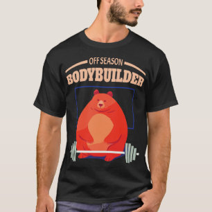 Camiseta Fuera de temporada Bodybuilder Funny Animals sobre