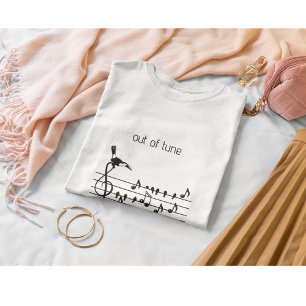 Camiseta Fuera de tono, Tucán y personal musical de pájaros