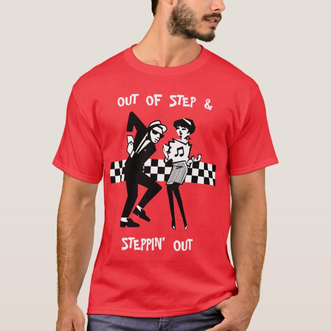 Camiseta Fuera del paso y de Steppin hacia fuera II (Anverso)