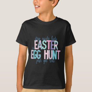 Camiseta Fuera niños la búsqueda de huevos de Pascua se ha