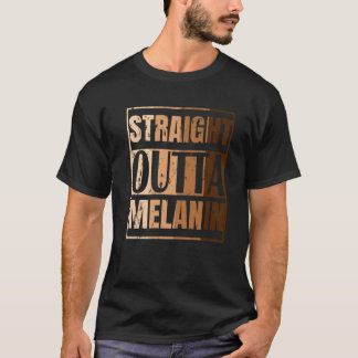 Camiseta Fuera recta Melanin Black Live Matters History M