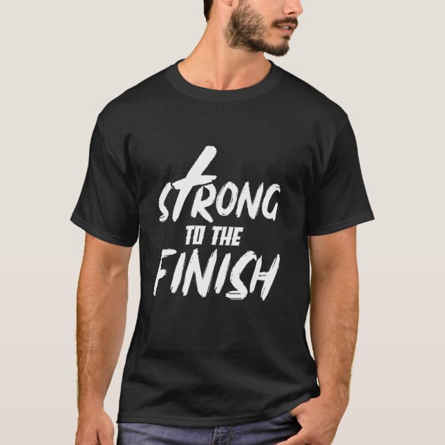 Camiseta Fuerte Al Fin Graciosa Religión Dios Cristiano (Anverso)