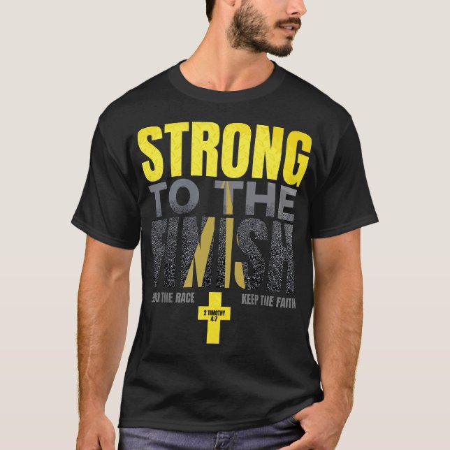 Camiseta Fuerte al fin - Moda cristiana (Anverso)