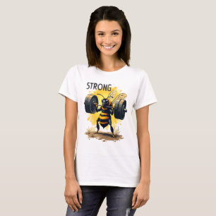 Camiseta fuerte Bee divertido