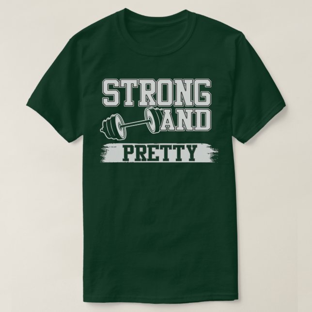 Camiseta Fuerte Bonito Fuerte Gimnasio Gracioso (Diseño del anverso)