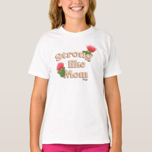 Camiseta Fuerte como mamá (blanca)