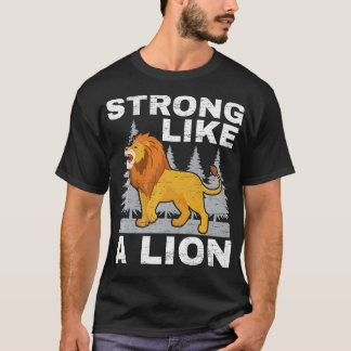 Camiseta Fuerte Como Un Animal De Vida Salvaje Safari Enamo
