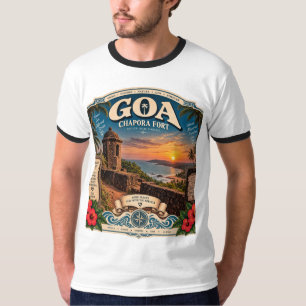 Camiseta Fuerte de Chapora — Centinela del atardecer de Goa