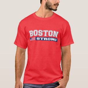 Camiseta FUERTE de la bandera de BOSTON los