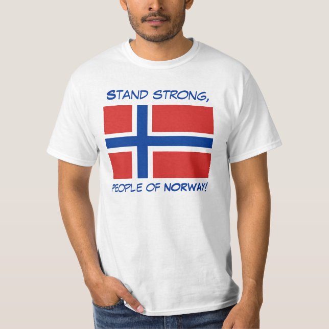Camiseta fuerte de Noruega del soporte (Anverso)