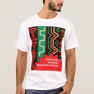 Camiseta Fuerte en Espíritu, audaz en el corazón - de inspi