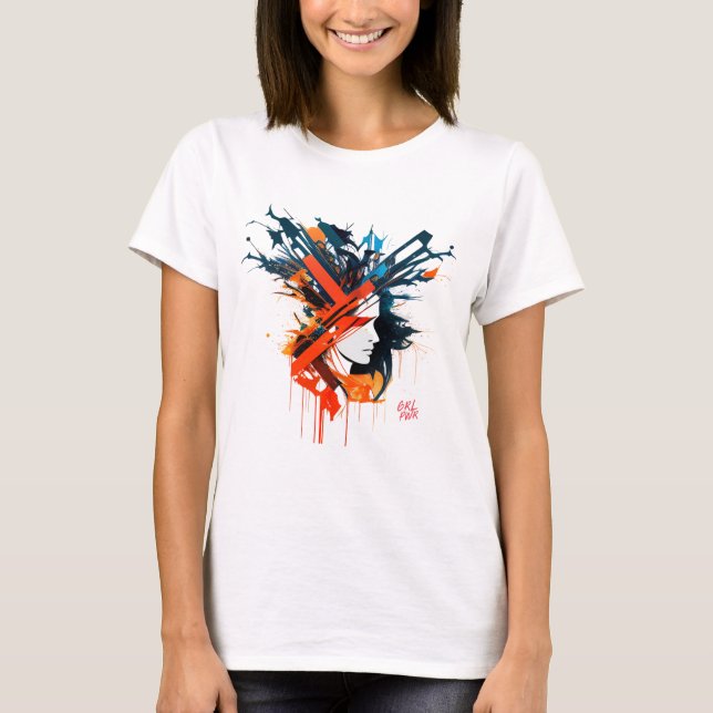 Camiseta Fuerte energía femenina: Día Internacional de la M (Anverso)