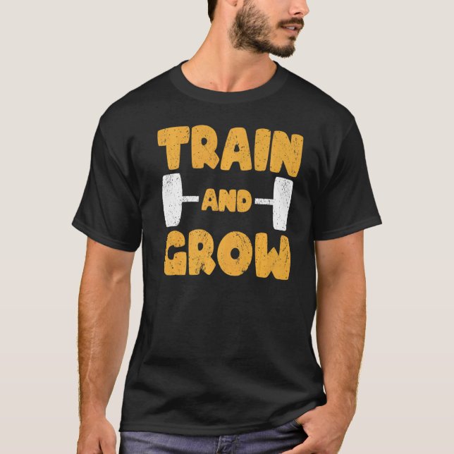Camiseta Fuerte Entrenamiento Y Crecimiento De La Construcc (Anverso)