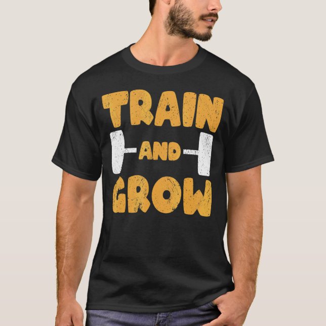 Camiseta Fuerte Entrenamiento Y Crecimiento De La Construcc (Anverso)